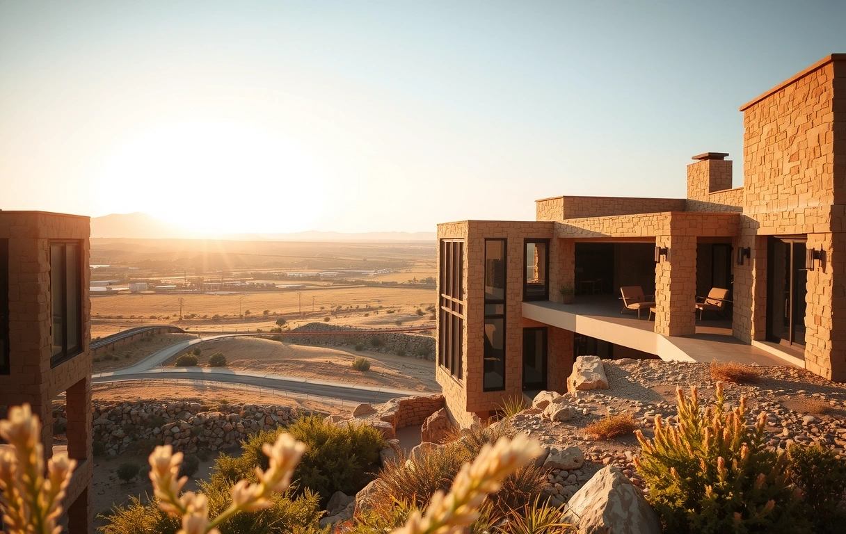 Architectural strength in the sunrise