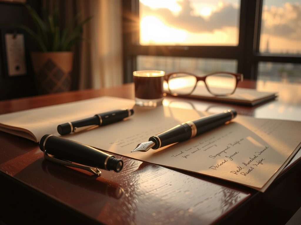 Executive desk detail